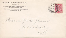 Canada DOUGLAS, PROWSE & Co., Ship Chandlery & Fishing Supplies HALIFAX (N.S.) 1905 Cover Lettre ARICHAT (Arr.) Edward - Covers & Documents