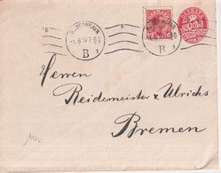 1914 - DANEMARK - ENVELOPPE ENTIER POSTAL De COPENHAGUE => BREMEN - Interi Postali