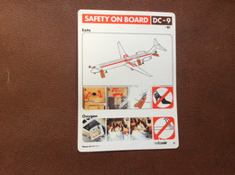 CONSIGNES DE SECURITE / SAFETY CARD   *DC-9  SWISSAIR - Consignes De Sécurité