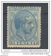 ES199SACF-L4295PCTESPREG.Spain.Espagne .ALFONSO   Xll . 1878 .(Ed 199* ) Con Charnela.. .MUY BONITO - Neufs