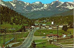 Colorado Estes Park Village Approaching On Big Thompson Highway 1981 - Rocky Mountains