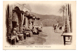 Algérie -- SIDI OKBA -- Place Devant La Mosquée  (animée ) .............................à Saisir - Autres & Non Classés