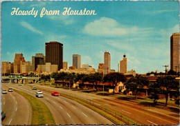 Texas Howdy From Houston Showing Skyline 1970 - Houston