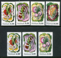 DENMARK 2012 Gastronomy With Both Perforations Used.  Michel 1705-08A + 1705-07C - Used Stamps