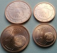 Eurocoins Estonia 1+2 Cents 2015 UNC / BU - Estland