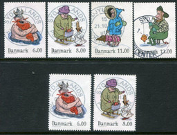 DENMARK 2011 Winter Tales Both Perforations Used.  Michel 1681-84 A, 1681-82C - Used Stamps