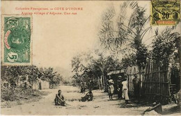 PC ADJAME ANCIEN VILLAGE UNE RUE COTE D'IVOIRE (A23606) - Côte-d'Ivoire