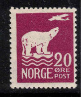 NORWAY 1925 20 Ore Air Amundsen's Polar Flight SG 172 HM #AHV7 - Unused Stamps