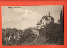 ZQF-10 RARE Moudon  Vieux Quartier   Circulé 1911  Burgy 4559 - Moudon