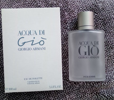 FLACON GIORGIO ARMANI ACQUA DI GIO  + EMBALLAGE (VIDE POUR COLLECTIONNEUR) 100 ML - Flacons (vides)