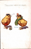 ILLUSTRATION REG. MAURICE / LES POUSSINS - JOYEUSES PAQUES - Maurice