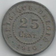 ALBERT I * 25 Cent 1916 Frans/vlaams * Prachtig * Nr 11345 - 25 Cents