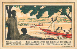 MISSIONS MADAGASCAR Les Catechistes De L'école Normale (ch.Plessard) - Missions