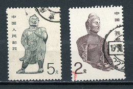 CHINE  - STATUETTE - N° Yt 2908+2909 Obli. - Used Stamps