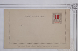 AY11 LA REUNION  BELLE DOUBLE  CARTE ENTIER 1900  SURCHARGEE+ NON CIRCULEE+PAS COURANT - Brieven En Documenten