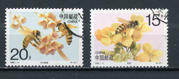 CHINE  - ABEILLE - N° Yt 3184/3185 Obli. - Gebraucht