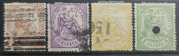 SPAIN 1874 - Canceled - Sc# 205-208 - Gebruikt