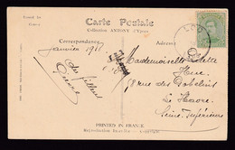 DDCC 064 - Zone NON OCCUPEE - Carte-Vue TP Albert LOO 1918 Vers LE HAVRE , Taxée Griffe T - Taxation Annulée , T Biffé. - Zone Non Occupée