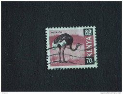 Kenya Kenia 1966-1969 Autriche Struisvogel Yv 27A O - Autruches