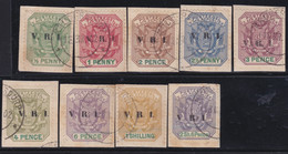 Z. Afr. Republiek       .   SG  26/34     .  O     .  Cancelled - Nouvelle République (1886-1887)