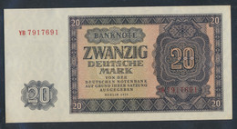 DDR Rosenbg: 351b, KN 7stellig, Austauschnote, Serien: YA, YB, ZA Bankfrisch 1955 20 Deutsche Mark (9810591 - 20 Deutsche Mark