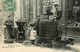 Mamers * 1906 * Fabrication Du Cidre * Pressoir Métier Alcool - Mamers