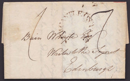 "Newcastle", Brief Mit Inhalt Nach "Edunburgh", 1793 - ...-1840 Precursores
