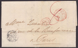 "Lombard Street", Tax. Brief, 1868 Nach Paris, Ankunft - ...-1840 Precursores