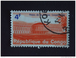 Congo Republique Republiek 1964 Palais De La Nation Paleis Der Naties Yv COB 555 O - Oblitérés