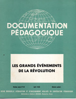 PORT OFFERT   :   3 Documentations Pédagogiques  Sur La Révolution ( Voir Les Scans ) 1956 - Learning Cards