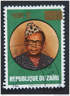 Congo Zaire 1990 Mobutu Surcharge Nouvelle Valeur Opdruk Yv 1333 COB 1409 O - Gebruikt
