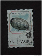 Congo Zaire 1984 Luchtballon Ascensions Dans L'atmosphère Zeppelin LZ  Yv 1179 COB 1250 O - Gebraucht