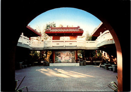 Canada Richmond International Buddhist Society Temple Courtyard At Dawn - Richmond