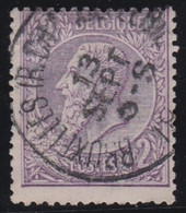 Belgie    .    OBP  .   52      .     O       .    Gestempeld   .   /   .    Oblitéré - 1884-1891 Leopoldo II