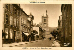 Ambert * Avenue Du Pont Et église St Jean * épicerie Casino - Ambert