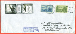 United States 2005.The Envelope Passed Through The Mail. Airmail. - Cartas & Documentos