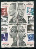 DENMARK 2001 HAFNIA'01 Stamp Exhibition.se-tenant Ex Block Used. Michel 1287-90 - Gebruikt