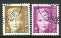 DENMARK 2001 Definitive: Queen Margarethe Used. Michel 1279-80 - Oblitérés