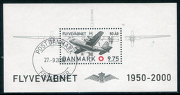 DENMARK 2000 Airforce Anniversary Block Used.. Michel Block 15 - Oblitérés