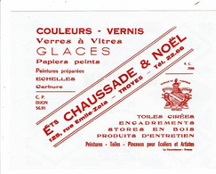 Buvard CHAUSSADE & NOEL Couleurs Vernis Glaces Vitres Peintures RIPOLIN Troyes - Farben & Lacke