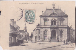 49 - ALLONNES - LA MAIRIE ET L'EGLISE - Allonnes