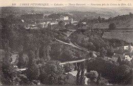 CPA - 14 - THURY HARCOURT - Panorama Pris Du Côteau De Hôm - Pont - Château - Pasage - Thury Harcourt