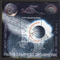 BULGARIA 1999 Solar Eclipse Block Used.  Michel Block 240 - Gebraucht