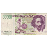 Billet, Italie, 50,000 Lire, 1992, 1992-05-27, KM:116c, TTB - 50.000 Lire