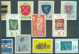 88228 - LIECHTENSTEIN - STAMPS -  COMPLETE YEAR Sets: 1961/1968 No S/s  MNH - Andere & Zonder Classificatie