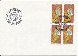 Denmark Cover With Special LIONS INTERNATIONAL Postmark Hjörring 22-5-1977 LIONS MAJ MARKED - Covers & Documents