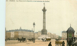 Paris * 11ème * La Place De La Bastille * La Colonne De Juillet * Attelage - Arrondissement: 11