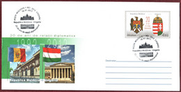 Moldova 2017 "25 Years Of Diplomatic Relations Between The Rep.of Moldova & Hungary" Special Cancellation. Quality:100% - Brieven En Documenten