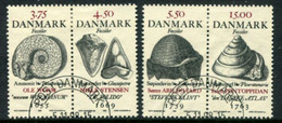 DENMARK 1998 Fossils Pairs Ex Block Used.  Michel 1195-98 - Oblitérés