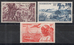 GUADELOUPE Timbres Poste Aérienne N°13* à 15* Neufs Charnières TB Cote 29,50 € - Poste Aérienne